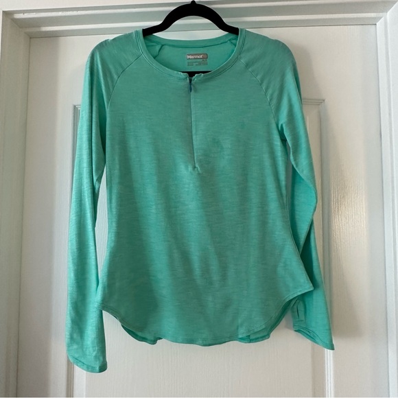Marmot Tops - Marmot Women's Teal Long Sleeve Tee